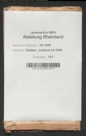 Schöffen und Geerbte der Herrlichkeit Afferden gegen Geerbte der Herrlichkeit Well wegen Aufräumung eines zwischen beiden Herrlichkeiten liegenden Leit- und Zuggrabens