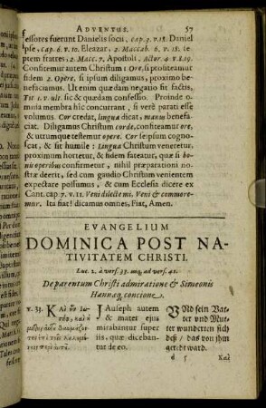 Evangelium Dominica Post Nativitatem Christi.