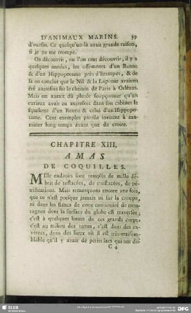 Chapitre XIII. Amas de Coquilles