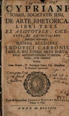De arte rhetorica libri tres