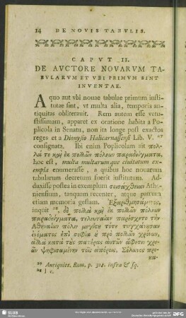 Caput II. De Auctore Novarum Tabularum Et Ubi Primum Sint Inventae