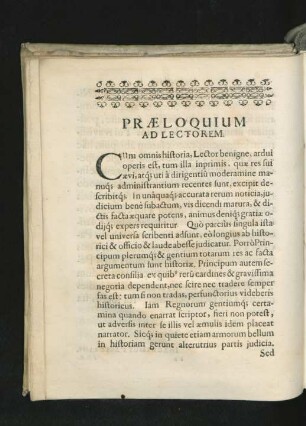 Praeloquium Ad Lectorem.