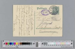 Postkarte an Richard Dehmel