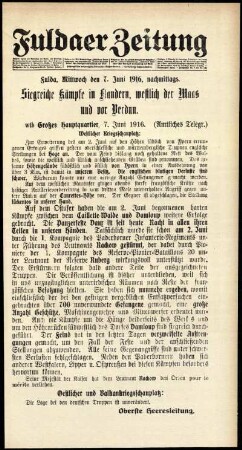 Ausgabe vom Mittwoch, den 07. Juni 1916.