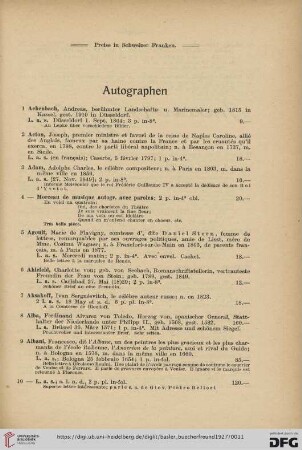 Autographen