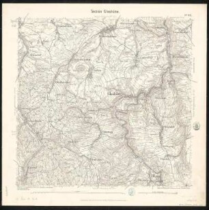 Äquidistantenkarte 101 : Section Glashütte, 1895 : Section Glashütte. - 1:25000. - Leipzig: Giesecke & Devrient, 1895. - 1 Kt.