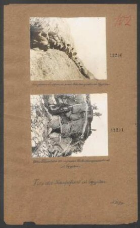 Eingeborene Truppen in einem Schützengraben in Ägypten
