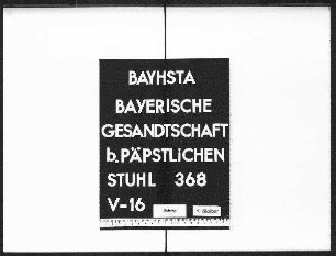 Das Hissen der Fahne am Sitz der bayerischen Gesandtschaft beim Päpstlichen Stuhl.