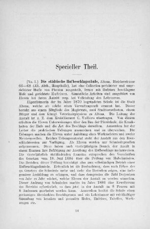 Specieller Theil.