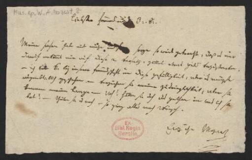 Brief an Johann Michael Puchberg : 1788