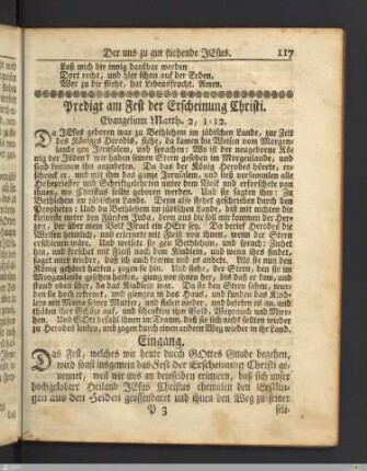 Predigten Fest der Erscheinung Christi (Predigt 11-17)