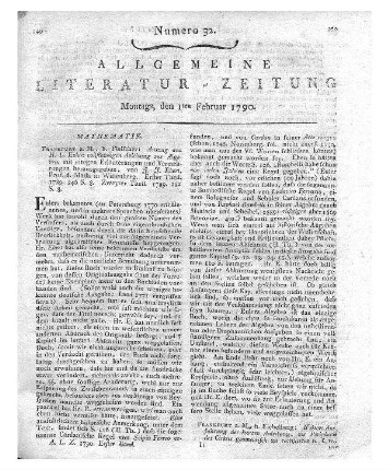 [Brammerell, Friedrich]: Kurze Anleitung die Peripherie des Cirkels geometrisch zu rectificiren und den Cirkel in ein Quadrat zu legen, nebst einer Ausrechnung von der Verhältniß des Durchmessers zur Peripherie des Cirkels. Teil 2: Weitere Ausführung der kurzen Anleitung die Peripherie des Cirkels geometrisch zu rectificiren. Frankfurt am Main: Eichenberg, 1789