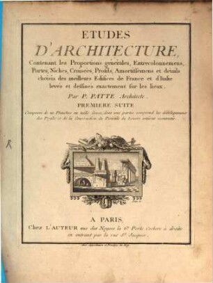 Etudes d'Architecture