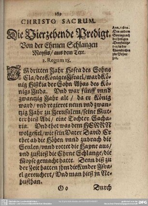 Die Vierzehende Predigt