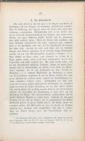 3. Der Hüttenbetrieb.