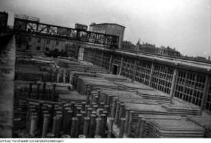 Dresden, Cossebaude. Betonwerk Cossebaude, März 1955