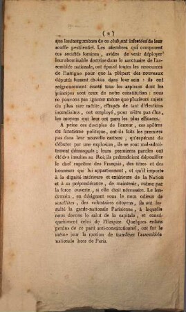 Avis tres-intéressant aux Parisiens sur la nouvelle législature
