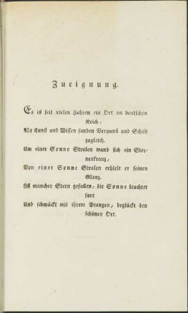 Zueignung