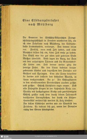 Eine Elbdampferfahrt nach Mühlberg