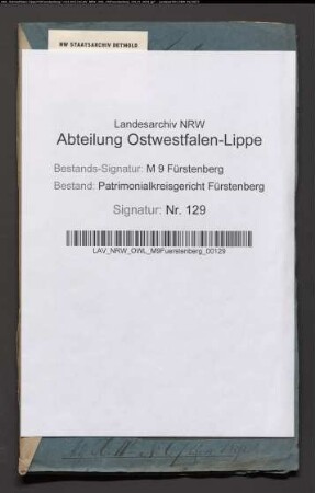 Pachtvertrag zwischen dem Freiherrn von und zu Brenken auf Erpernburg und dem Mühlenmeister Stumpenhagen in Brenken.