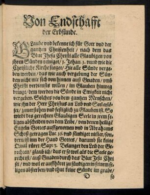 Von Endschafft der Erbsünde.