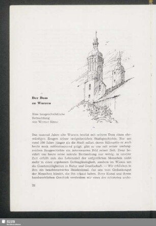 Der Dom zu Wurzen. Eine baugeschichtliche Betrachtung