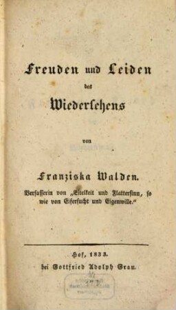 Freuden und Leiden des Wiedersehens
