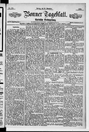 Bonner Tageblatt. 1883-1890