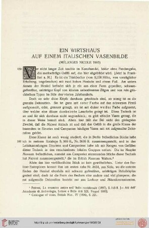Ein Wirtshaus auf einem italischen Vasenbilde (1905)