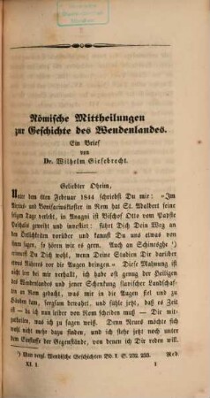 Baltische Studien : pommersche Jahrbücher für Landesgeschichte ; zugleich Mitteilungsorgan der Historischen Kommission für Pommern und der Arbeitsgemeinschaft für Pommersche Kirchengeschichte e.V.. 11. 1845