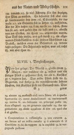 XLVIII. 1. Vergleichungen