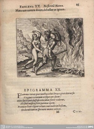 Emblema XX. De secretis Naturae.