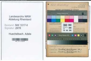 Entnazifizierung Adele Huechelbach , geb. 11.02.1882 (Naeherin)