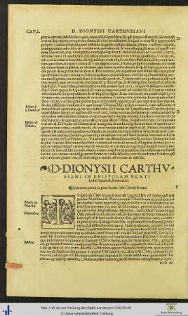 D. Dionysii In Epistolam Beati Iudae Enarratio