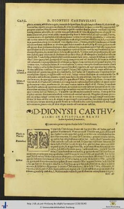D. Dionysii In Epistolam Beati Iudae Enarratio