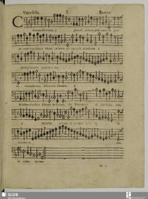 [Cantus sacri concentus a voce sola]