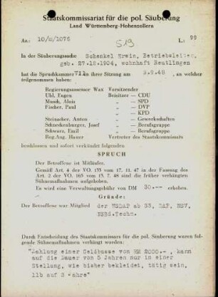 Schenkel, Erwin
