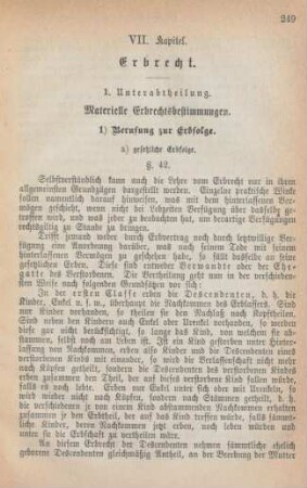 VII. Kapitel. Erbrecht