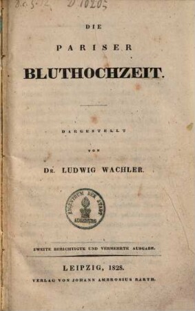 Die Pariser Bluthochzeit