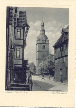 Erlöserkirche. Detmold. Blick aus der Schülerstraße