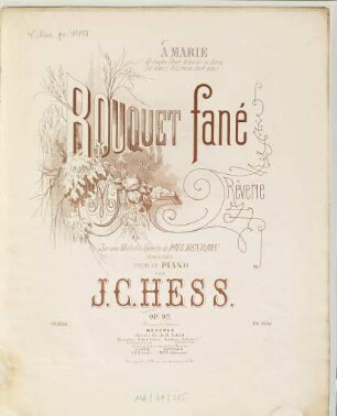 Bouquet fané : rêverie sur une mélodie favorite de Paul Henrion ; op. 92