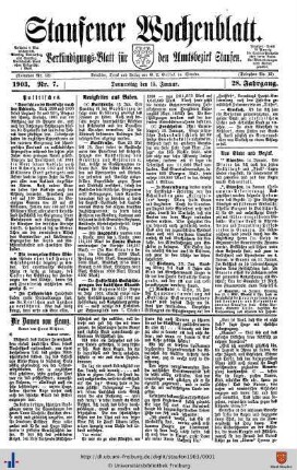 15./17. Januar 1903