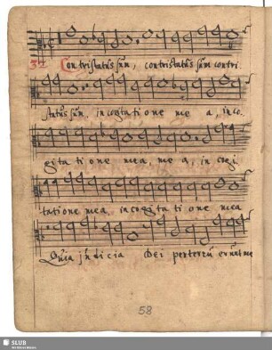 32. Anonymus: Contristatus sum