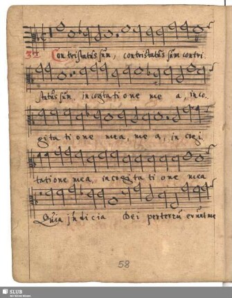 32. Anonymus: Contristatus sum