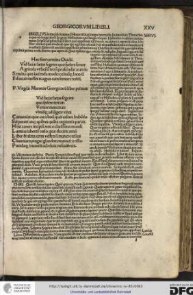 Publii Virgilii Maronis Georgicorum liber primus.