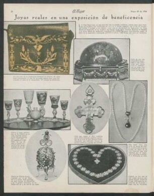 Joyas reales en una exposición de beneficencia