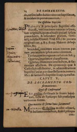 Caput V. De Sacramento Confirmationis: Quid est ...