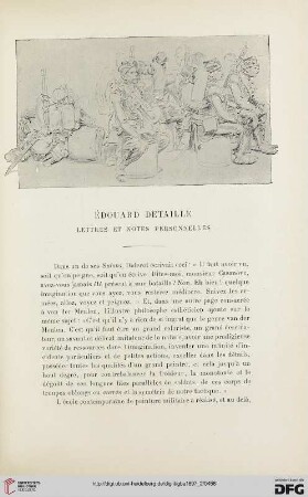 3. Pér. 18.1897: Édouard Detaille : lettres et notes personnelles