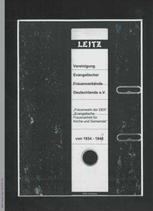 Vereinigung Evangelischer Frauenverbände Deutschlands - Frauenwerk der DEK - Evangelische Frauenarbeit für Kirche und Gemeinde