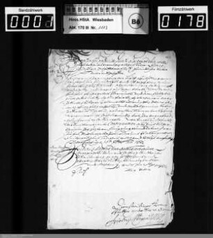 Weihnachts- und Neujahrsschreiben 1681/1682